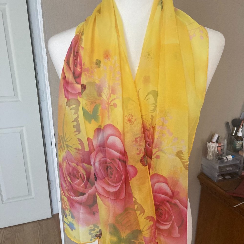 Beautiful sheer chiffon Scarf